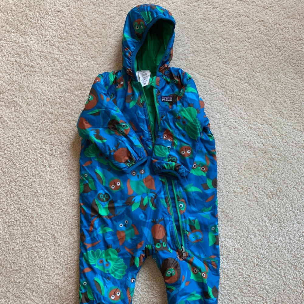 Patagonia Reversible Baby Snowsuit Bunting 18 mos